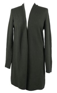 Dámsky khaki vzorovaný svetrový cardigán Zero