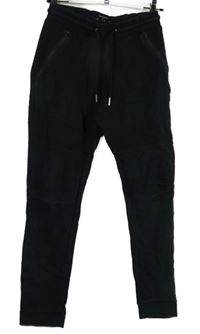 Pánske čierne slim tepláky C&A