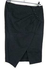 Dámska čierna prúžkovaná púzdrová sukňa River Island