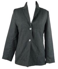 Dámské tmavošedé proužkované sako Amaranto 