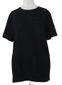 Pánske čierne rebrované tričko Redherring