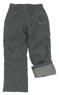 Sivé softshellové podšité nohavice