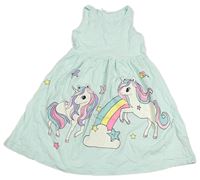 Svetlomodré bavlnené šaty s My little pony zn. H&M