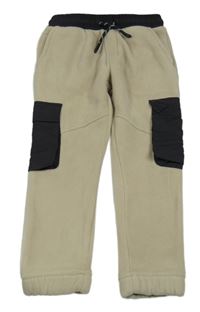 Béžovo-sivé fleecové nohavice TU