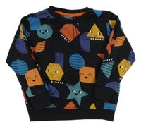 Černá vzorovaná mikina Next