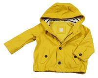 Žlutá nepromokavá jarní bunda s kapucí GAP