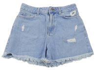 Světlemodré riflové kraťasys prošoupáním New Look