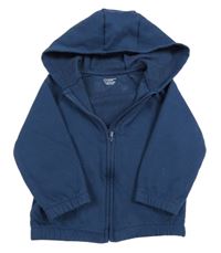 Modrá prepínaci mikina s kapucňou Primark