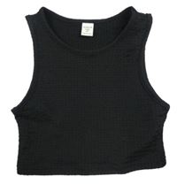 Čierny crop top Shein