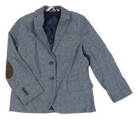 Modré melírované sako H&M