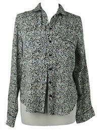 Dámská černá květovaná halenka Atmosphere