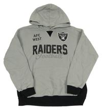 Sivo-čierna mikina s nápismi a kapucňou M&S