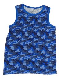 Modré army tílko Primark