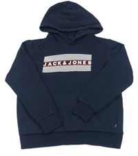 Tmavomodrá mikina s kapucňou Jack & Jones