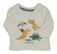 Bílé triko s dinosaury Matalan