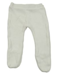 Bílé pletené polodupky Disney