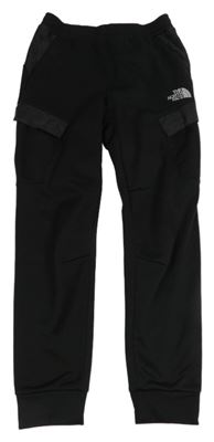 Čierne funkčné športové cargo nohavice s logom The North Face