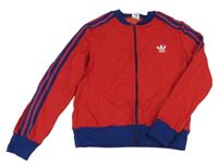 Červená športová prepínaci mikina Adidas
