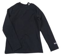 Černé thermo triko s výšivkou 