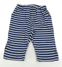 Tmavomodro-biele pruhované tepláky Jojo Maman Bebé