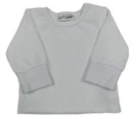 Biele zamatové tričko Ergee