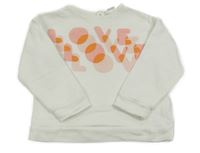 Bílá mikina s nápisem Next