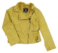 Žlutý koženkový podšitý křivák C&A