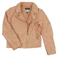 Ružová koženková bunda Kiabi