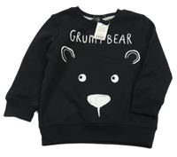 Nové - Černá mikina s medvědem George