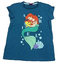 Petrolejové tričko s Arielou Disney