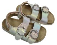 Barevné duhové korkové sandály vel.25