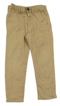 Béžové plátěné chino kalhoty Matalan