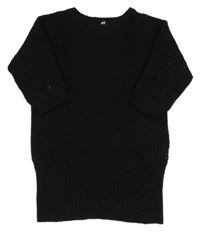 Čierne svetrové šaty H&M