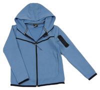 Světlemodrá propínací tech fleece mikina s kapucí Nike 