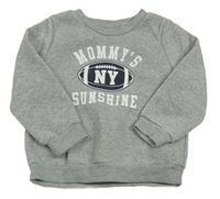 Sivá melírovaná mikina s loptou Cozy Pixies