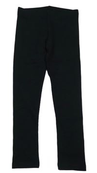 Černé žebrované legíny Next