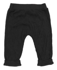 Tmavošedé žebrované tepláky Nutmeg