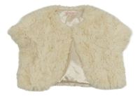 Smotanové kožušinové podšité bolerko C&A