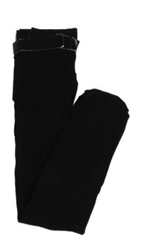 Nové - Černé silonové punčocháče 