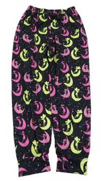 Černé harémové kalhoty s vílami 