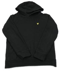 Čierna mikina s klokankou a kapucňou Lyle&Scott
