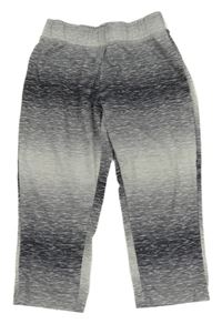 Sivo-tmavosivé melírované športové capri legíny Energetics