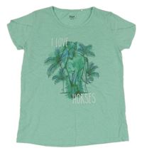 Svetlozelené tričko s koníkem Yigga