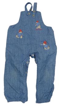 Modré laclové rifle s Paddingtonem 