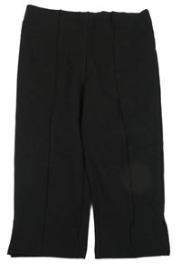 Čierne capri tregíny s pukmi H&M