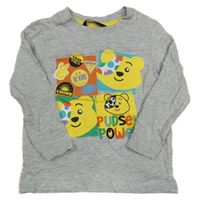 Sivé melírované tričko s Pudsey George