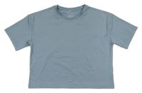 Svetlomodré crop športové tričko H&M
