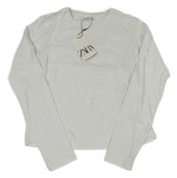 Nové - bílé crop triko ZARA