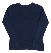 Tmavomodré tričko H&M
