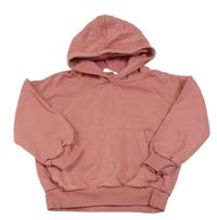 Skořicová oversize mikina s vreckom a kapucňou M&S